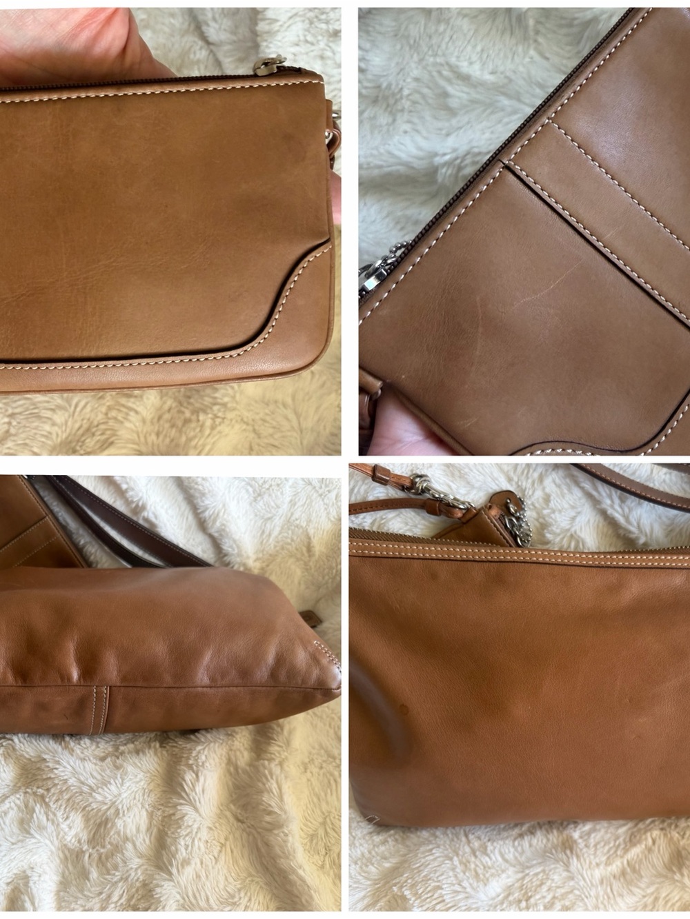 Vintage 2003 Coach Legacy West zipper baguette with wristlet - Picture 9 of 13